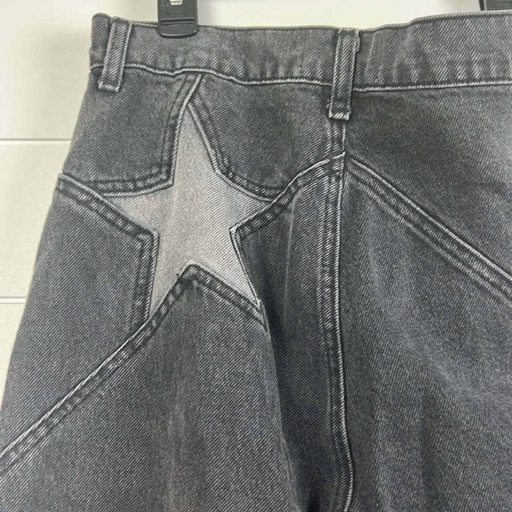 Reformation Black Straight Leg Jeans